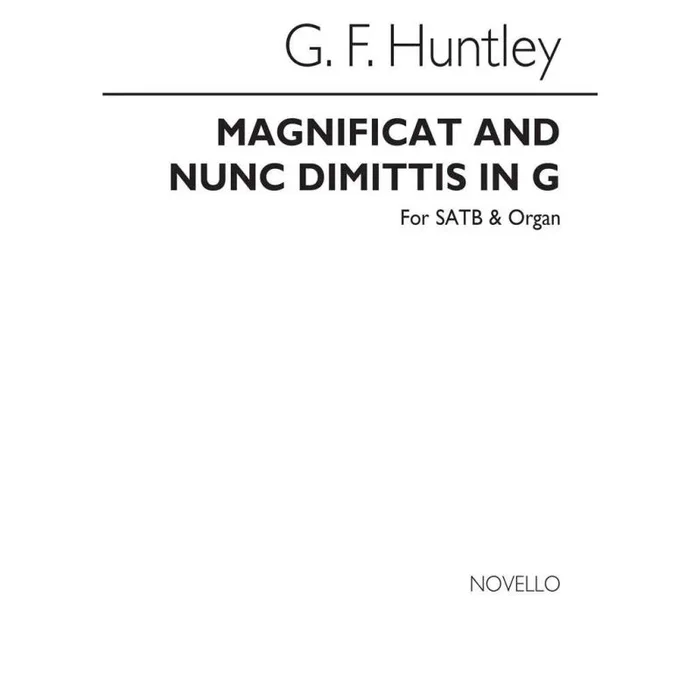 Huntley, G.F. – Magnificat And Nunc Dimittis In G