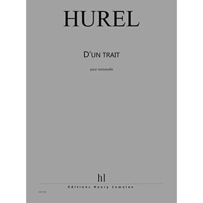 Hurel, Philippe – D’un Trait – Trentemps (qui passe)