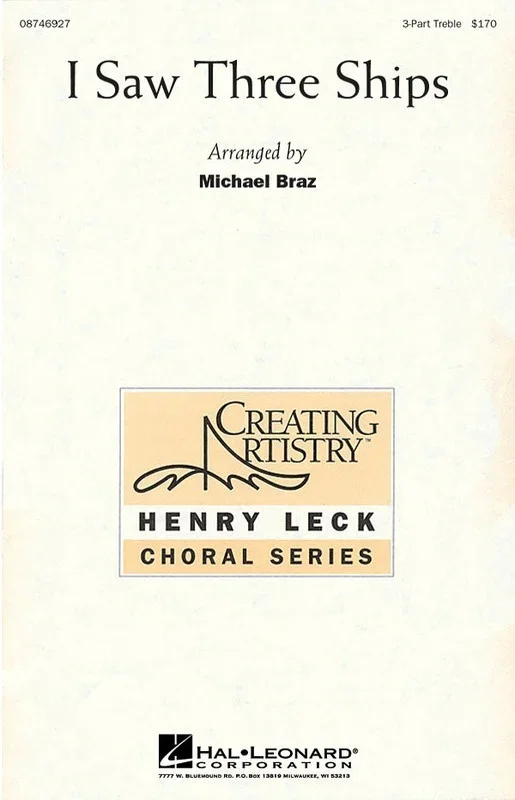 I Saw Three Ships 3 Pt Treble (Octavo)