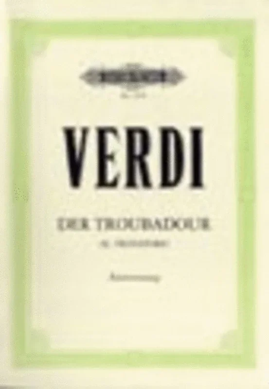 Il Trovatore Ger/Ital (Softcover Book)