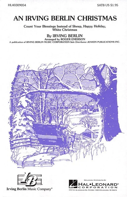 Irving Berlin Christmas 3 Pt (Octavo)