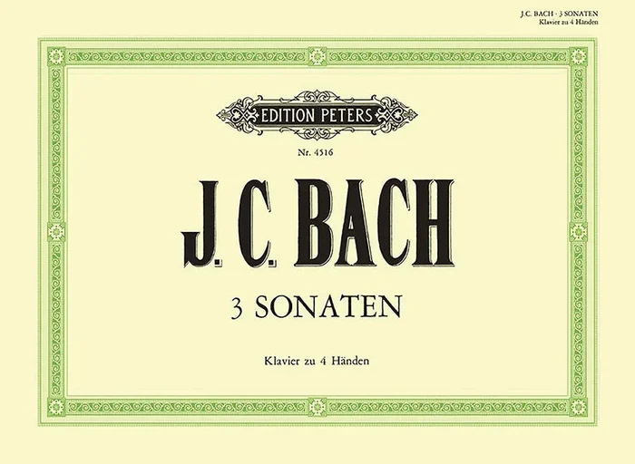 J.C. Bach: Three Sonatas for Piano Duet