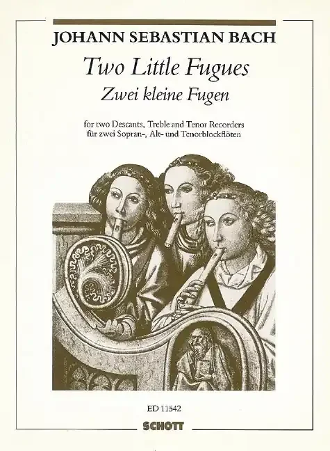 J. S. Bach Two Little Fugues for Recorder Quartet