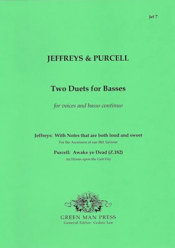 Jeffreys/ Purcell Two Duets for Basses