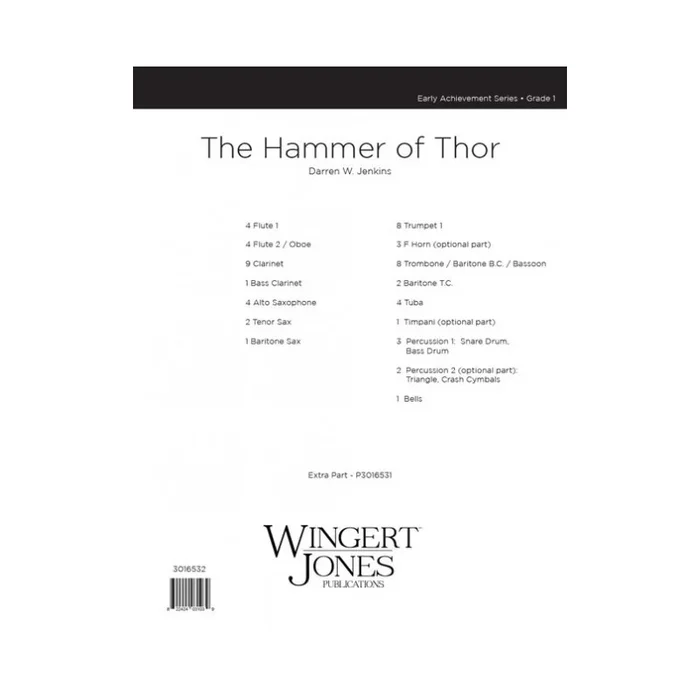 Jenkins, Darren W. – The Hammer of Thor – Full Score