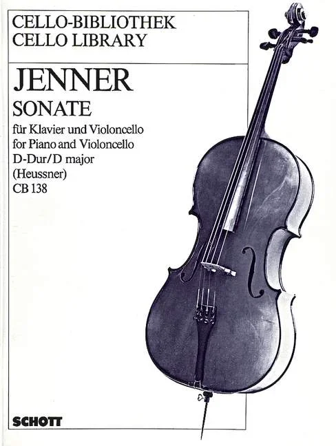 Jenner, Cornelius Uwe Gustav : Jenner, Cornelius Uwe Gustav : Sonata D Major, – cello and piano – Schott Digital