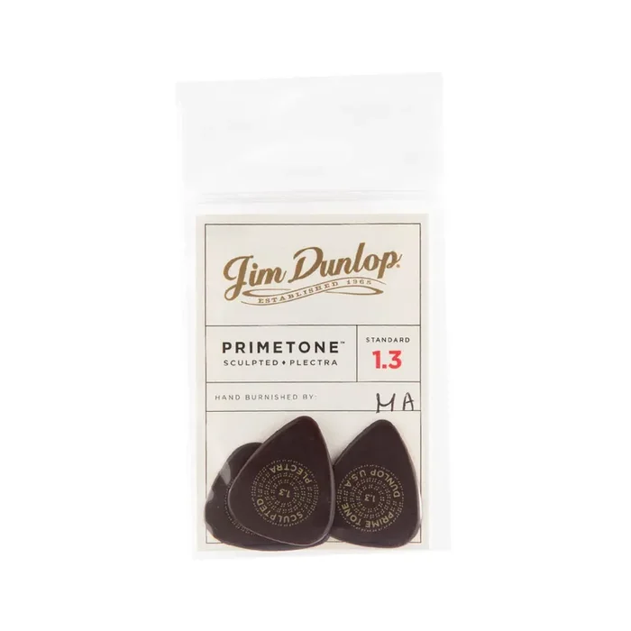 Jim Dunlop 511 Primetone Standard Smooth Pick, 1.3mm, 3-Pack