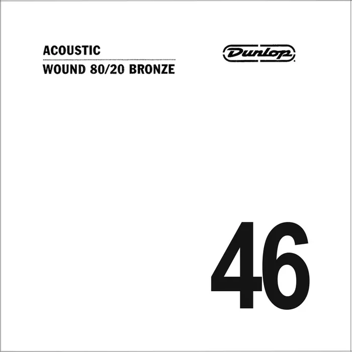 Jim Dunlop Acoustic Guitar String Bronze, 0.046 Wound