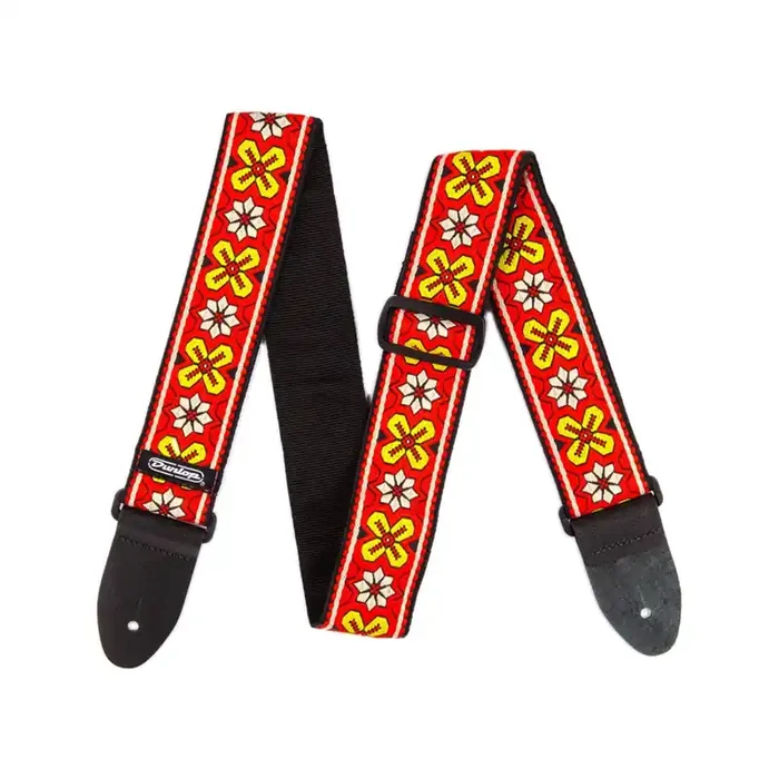 Jim Dunlop D6703RD Jacquard Weave Guitar Strap, Avalon Red