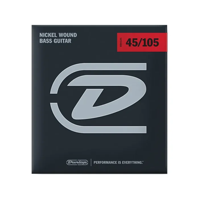 Jim Dunlop DBN45105 Nickel Wound Bass 4-String Set, 45-105