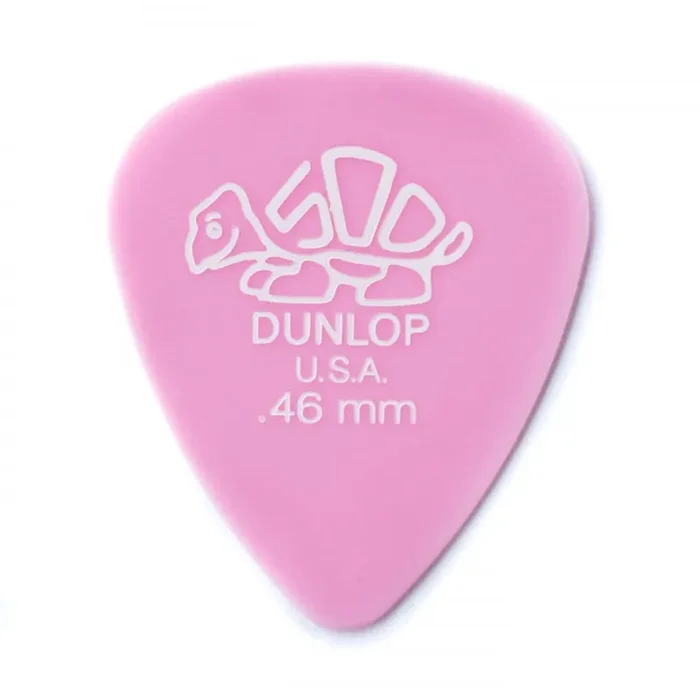 Jim Dunlop Delrin 500 Standard .46mm Guitar Picks, 12-Pack