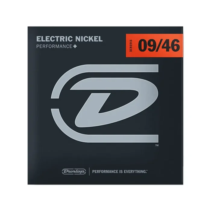 Jim Dunlop DEN0946 Performance+ Nickel Wound Electric Guitar Strings, Extra Light, 09-46