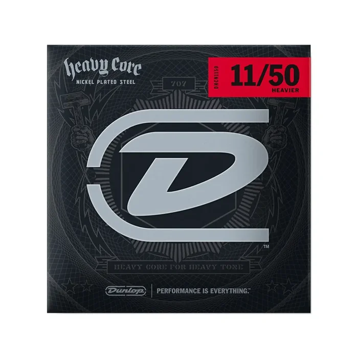Jim Dunlop DHCN1150 Heavy Core Electric Guitar Strings, 11-50