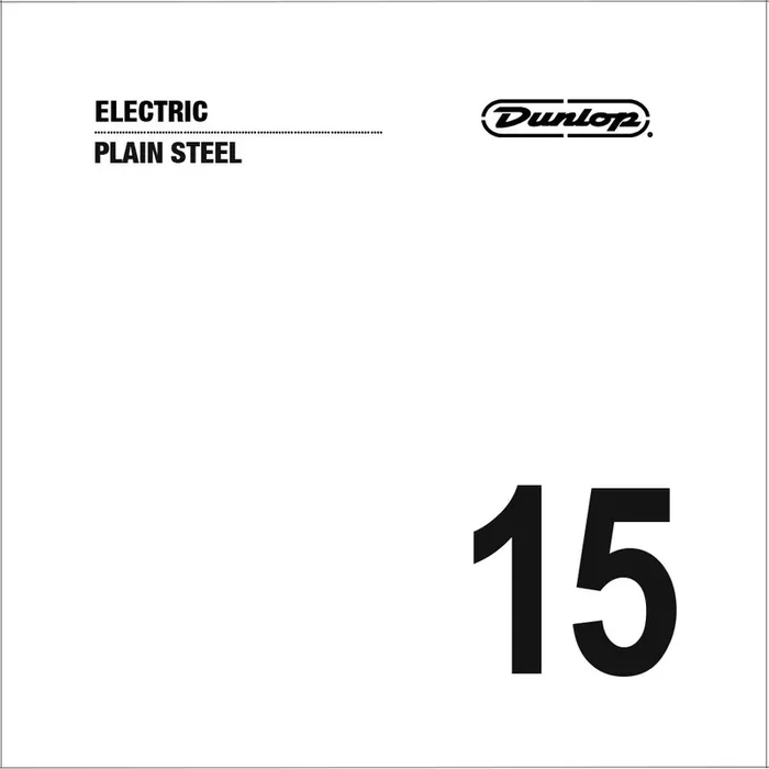 Jim Dunlop DPS15 Plain Steel Electric Guitar String, .015