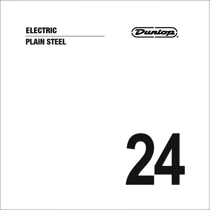 Jim Dunlop DPS24 Plain Steel Electric Guitar String, .024