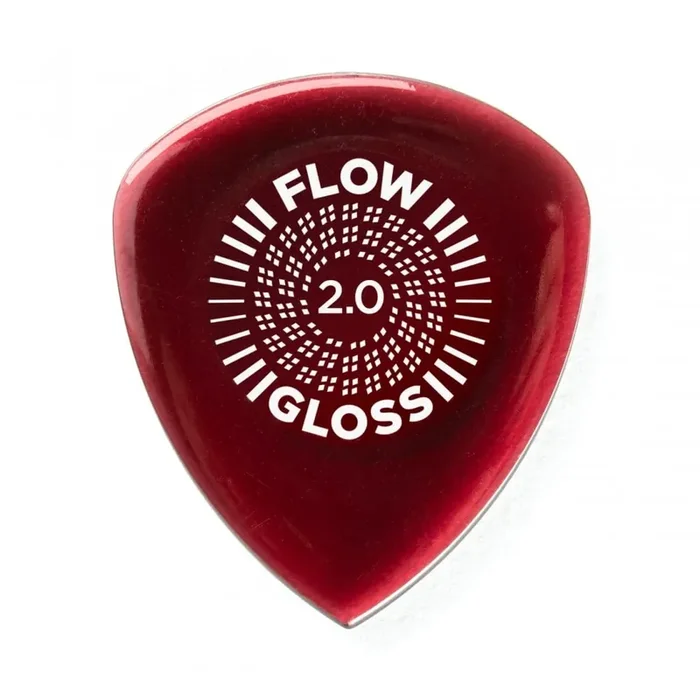 Jim Dunlop Flow Gloss Guitar Picks 2.0mm, 3-Pack