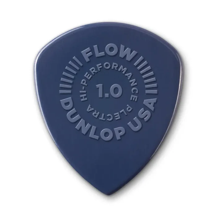 Jim Dunlop FLOW Nylon 1.00mm Guitar Plectrum, 12-Pack