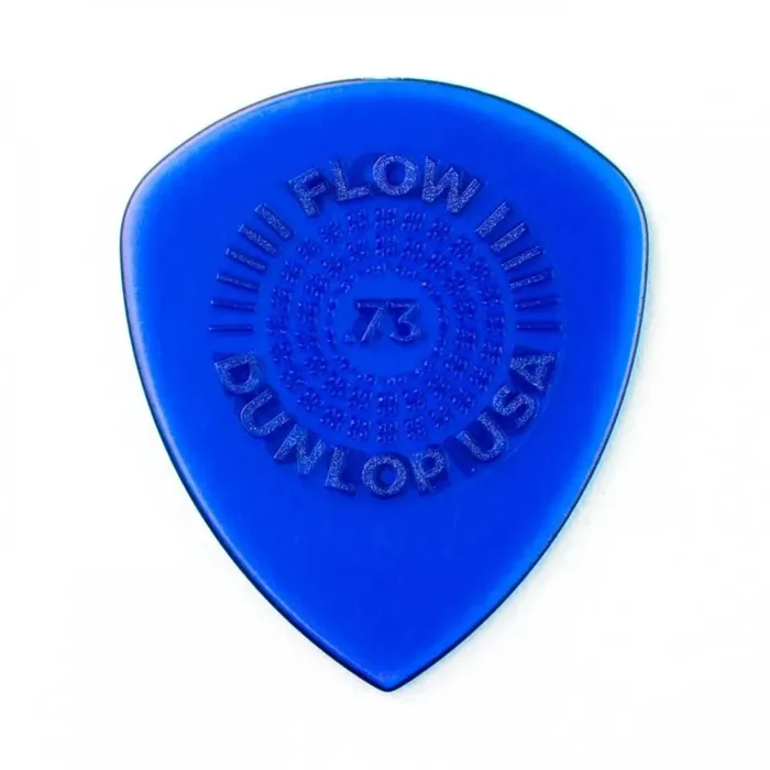 Jim Dunlop Flow Standard Guitar Picks 0.73mm, 6-Pack Grey/Blue Colour