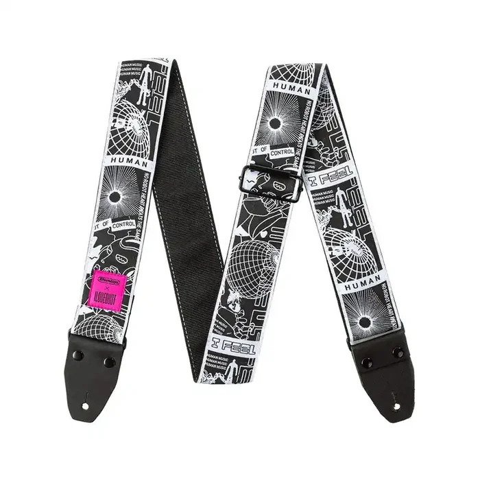 Jim Dunlop ILD11 I Love Dust Robot Heart Guitar Strap