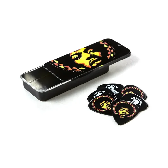 Jim Dunlop JH-PT16H Jimi Hendrix Aura Mandala Pick Tin