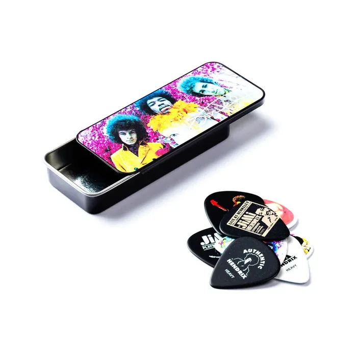 Jim Dunlop JHPT01M Jimi Hendrix Are you Experienced Pick Tin, Medium