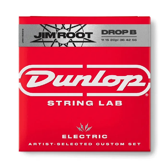 Jim Dunlop Jim Root Signature 11-56 Electric Guitar Strings, Drop-B