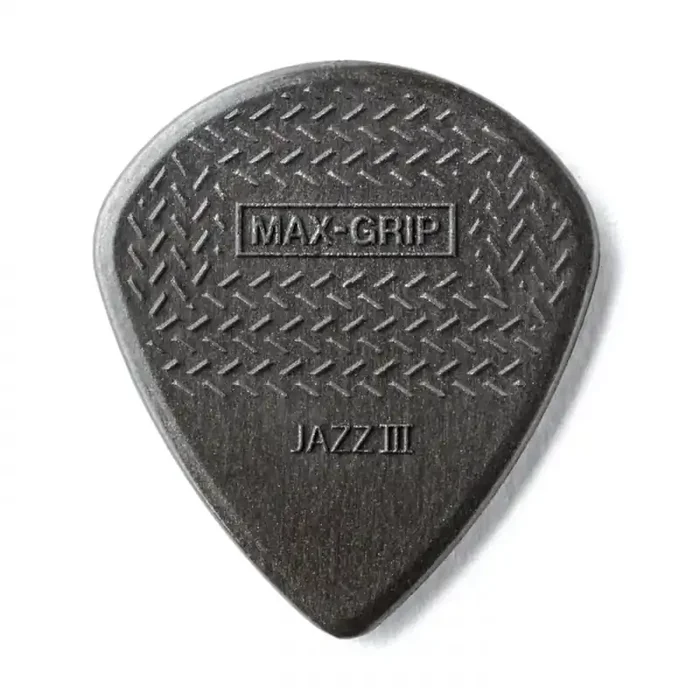 Jim Dunlop Max Grip Jazz III Carbon Fiber Guitar Picks 6-Pack of Plectrums