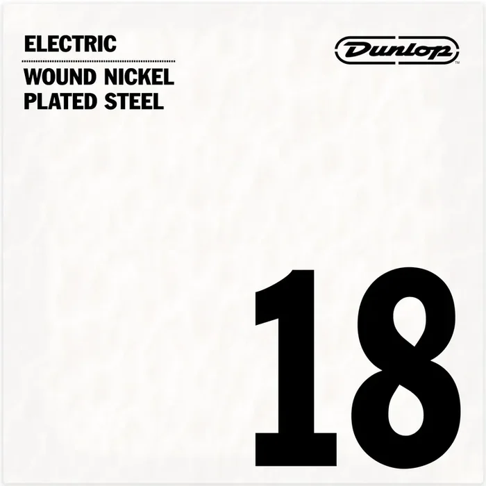 Jim Dunlop Nickel-Plated 18 (.018″) Electric Guitar Single String