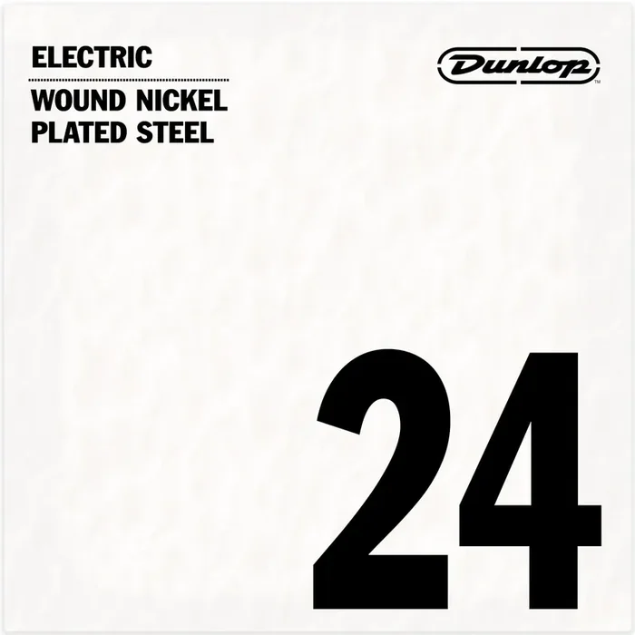 Jim Dunlop Nickel-Plated 24 (.024″) Electric Guitar Single String