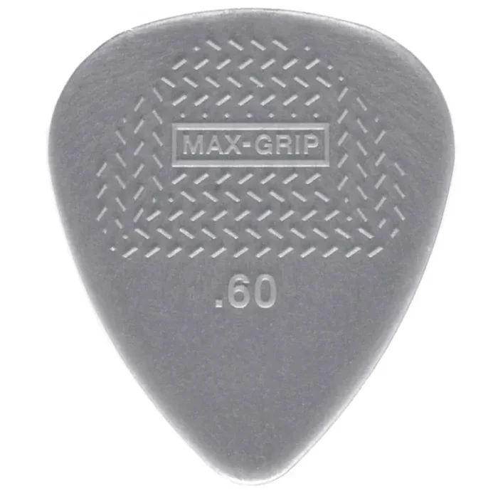 Jim Dunlop Nylon Max-Grip Standard 0.60mm Guitar Plectrum, 72-Pack