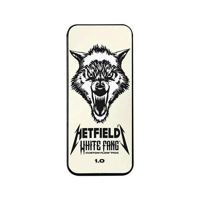 Jim Dunlop PH122 Hetfield White Fang Custom Flow Pick Tin, 1.00mm