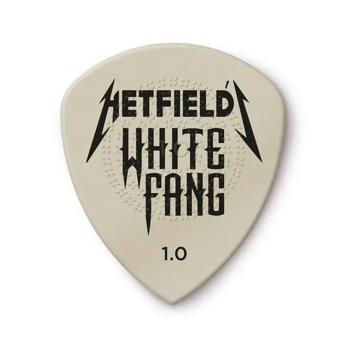 Jim Dunlop PH122 Hetfields White Fang Custom Flow Picks, 1.0mm, 24-Pack