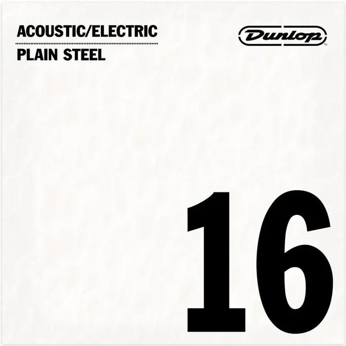 Jim Dunlop Plain Steel 16 (.016″) Single Guitar String