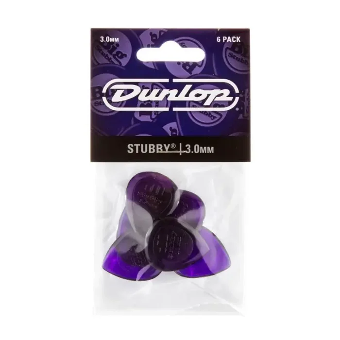 Jim Dunlop Stubby Jazz Pick 3.00mm (6 PACK)
