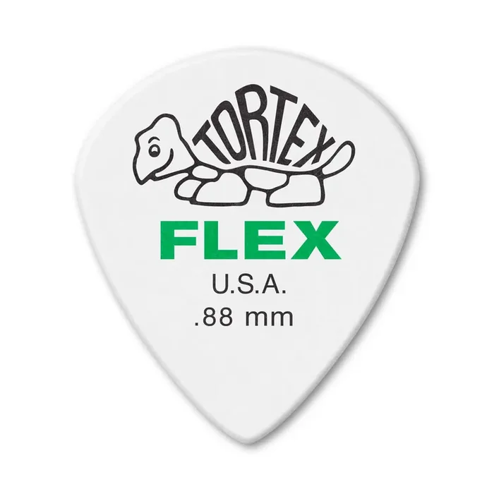 Jim Dunlop Tortex Flex Jazz III XL .88mm Guitar Plectrums, 12-Pack