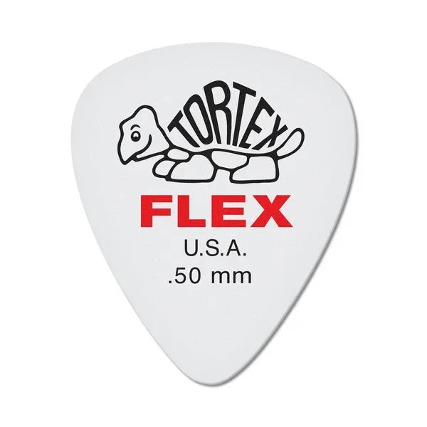 Jim Dunlop Tortex Flex Standard 0.50mm Guitar Pick 12 Pack