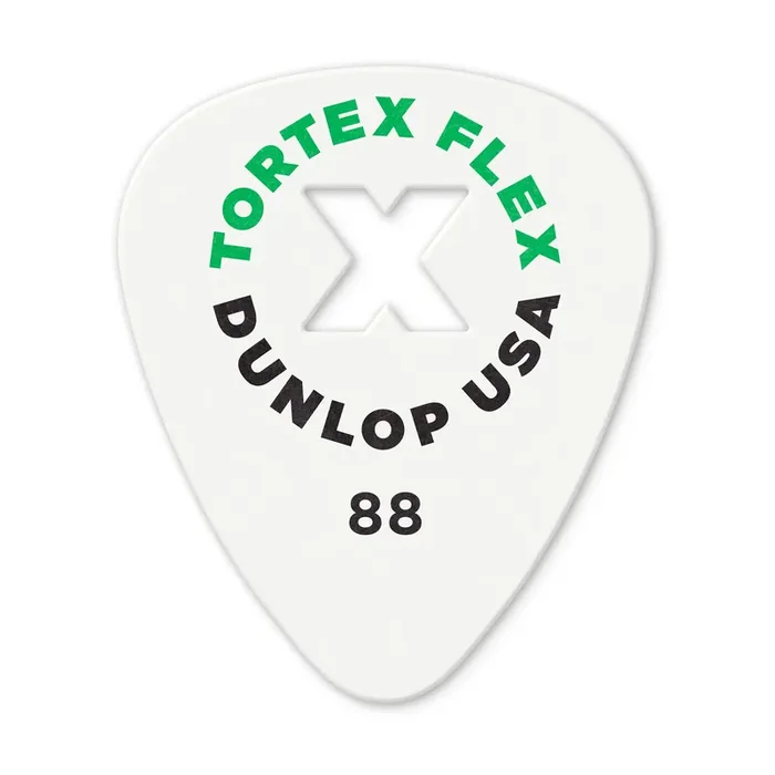 Jim Dunlop TORTEX FLEX X .88mm Guitar Plectrum, 12-Pack
