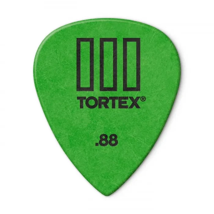 Jim Dunlop Tortex III Guitar Picks .88mm Green Player Pack of 12 462P88