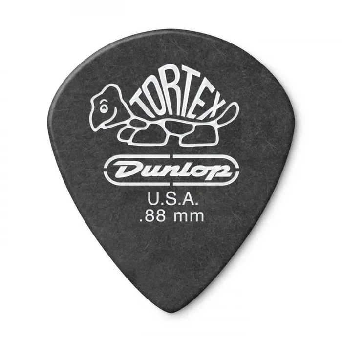 Jim Dunlop TORTEX Pitch Black Jazz III .88mm Guitar Plectrum, 12-Pack