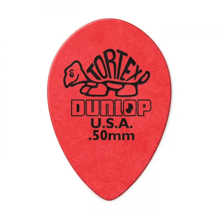 Jim Dunlop Tortex Small Teardrop .50mm Red – 6-Pack