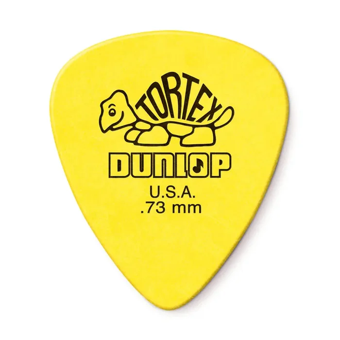Jim Dunlop TORTEX Standard 0.73mm Guitar Plectrums, 72-Pack