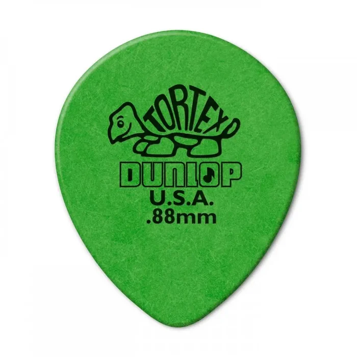 Jim Dunlop Tortex Teardrop 0.88mm Guitar Plectrums, 72-Pack
