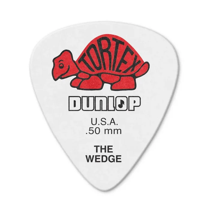 Jim Dunlop TORTEX Wedge .50mm Guitar Plectrums, 12-Pack