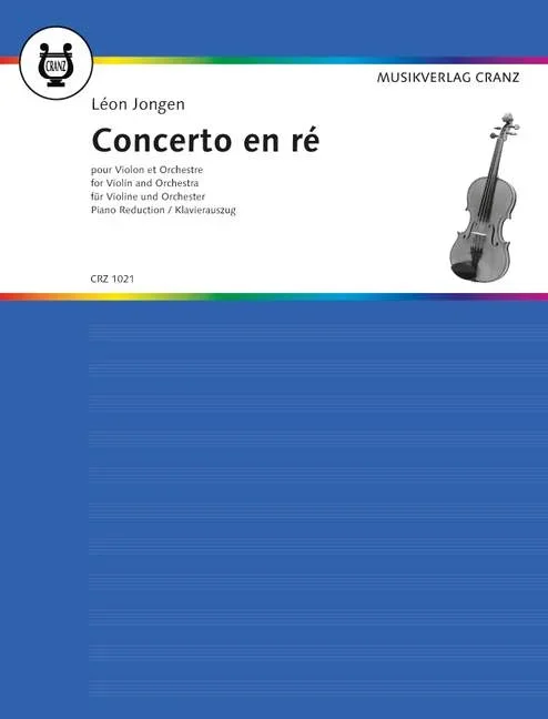 Jongen, Léon : Jongen, Léon : Concerto en ré, – violin and orchestra – Schott Digital
