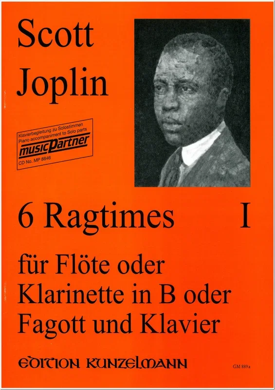 Joplin: 6 Ragtimes for Flute (Clarinet or Bassoon) and Piano – Volume 1