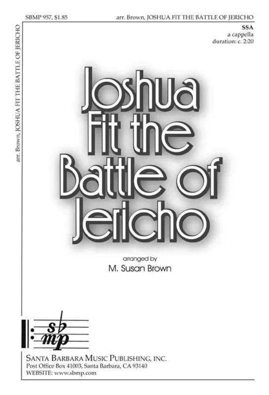 Joshua Fit The Battle Of Jericho SSA A Cappella (Octavo)