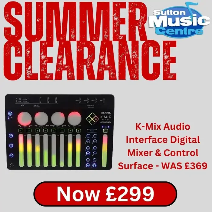 K-Mix Audio Interface Digital Mixer & Control Surface (Ex display)