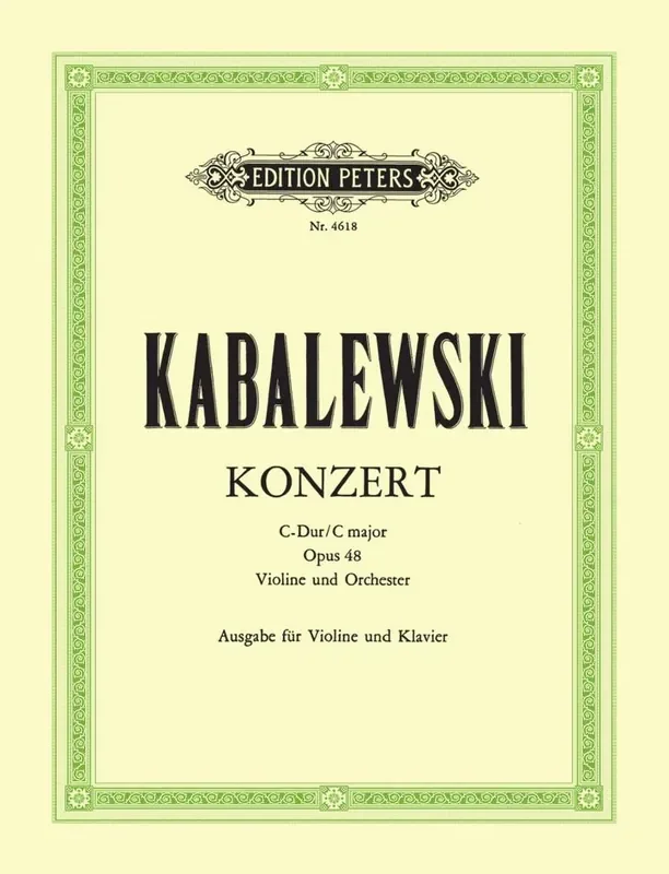 Kabalewski – Concerto in C Major Opus 48 (Violin and Piano)