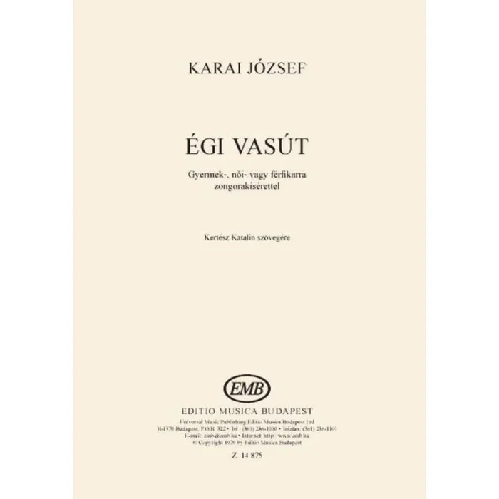 Karai, József – Egi vasut