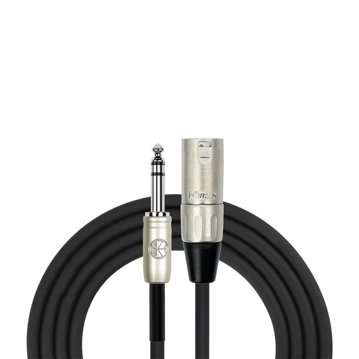 Kirlin KMP483PR XLR Male to 1/4″ TRS Jack Cable – 30FT, OFC, Limited Lifetime Warranty